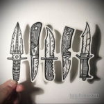 эскиз для тату ножа на пальце 23.09.2019 №001 - sketch for tattoo knife on a f - tatufoto.com