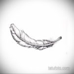 эскиз для тату перо индейца 26.09.2019 №005 -sketch feather tattoo- tatufoto.com