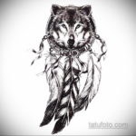эскиз для тату перо индейца 26.09.2019 №016 -sketch feather tattoo- tatufoto.com