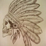 эскиз для тату перо индейца 26.09.2019 №025 -sketch feather tattoo- tatufoto.com