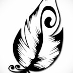 эскиз для тату перо павлина 26.09.2019 №020 -sketch feather tattoo- tatufoto.com