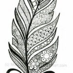эскиз для тату перо павлина 26.09.2019 №038 -sketch feather tattoo- tatufoto.com