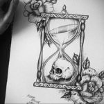 эскиз для тату песочных часов 19.09.2019 №010 - sketch for hourglass tattoo - tatufoto.com