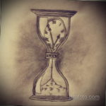 эскиз для тату песочных часов 19.09.2019 №023 - sketch for hourglass tattoo - tatufoto.com