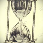 эскиз для тату песочных часов 19.09.2019 №033 - sketch for hourglass tattoo - tatufoto.com