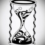 эскиз для тату песочных часов 19.09.2019 №036 - sketch for hourglass tattoo - tatufoto.com