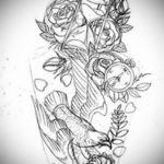 эскиз для тату песочных часов 19.09.2019 №048 - sketch for hourglass tattoo - tatufoto.com