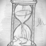эскиз для тату песочных часов 19.09.2019 №068 - sketch for hourglass tattoo - tatufoto.com