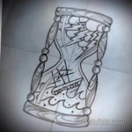 эскиз для тату песочных часов 19.09.2019 №080 - sketch for hourglass tattoo - tatufoto.com