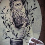 эскиз для тату песочных часов 19.09.2019 №083 - sketch for hourglass tattoo - tatufoto.com