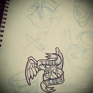 эскиз для тату песочных часов 19.09.2019 №093 - sketch for hourglass tattoo - tatufoto.com