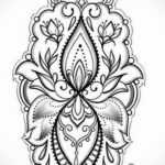 эскиз для тату простые узоры 15.09.2019 №001 - sketch for tattoo simple patt - tatufoto.com