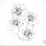 эскиз для тату роза простая 15.09.2019 №031 - sketch for rose tattoo simple - tatufoto.com