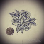 эскиз для тату роза простая 15.09.2019 №072 - sketch for rose tattoo simple - tatufoto.com
