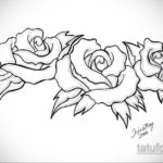 эскиз для тату роза простая 15.09.2019 №078 - sketch for rose tattoo simple - tatufoto.com