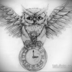эскиз для тату часы время 19.09.2019 №027 - sketch for tattoo watch time - tatufoto.com