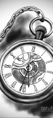 эскиз для тату часы время 19.09.2019 №032 — sketch for tattoo watch time — tatufoto.com