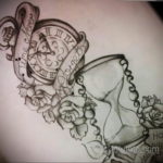эскиз для тату часы время 19.09.2019 №039 - sketch for tattoo watch time - tatufoto.com