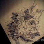эскиз для тату часы время 19.09.2019 №044 - sketch for tattoo watch time - tatufoto.com