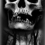 эскиз тату черные черепа 17.09.2019 №004 - black skull tattoo sketch - tatufoto.com