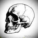 эскиз тату черные черепа 17.09.2019 №012 - black skull tattoo sketch - tatufoto.com