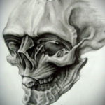 эскиз тату черные черепа 17.09.2019 №025 - black skull tattoo sketch - tatufoto.com