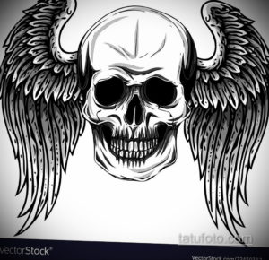эскиз тату черные черепа 17.09.2019 №028 - black skull tattoo sketch - tatufoto.com