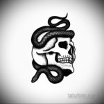 эскиз тату черные черепа 17.09.2019 №034 - black skull tattoo sketch - tatufoto.com
