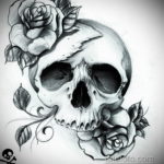 эскиз тату черные черепа 17.09.2019 №036 - black skull tattoo sketch - tatufoto.com