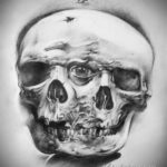 эскиз тату черные черепа 17.09.2019 №038 - black skull tattoo sketch - tatufoto.com