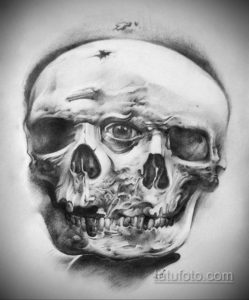 эскиз тату черные черепа 17.09.2019 №038 - black skull tattoo sketch - tatufoto.com