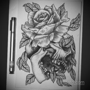 эскиз тату черные черепа 17.09.2019 №042 - black skull tattoo sketch - tatufoto.com