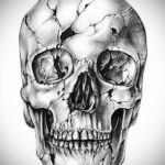 эскиз тату черные черепа 17.09.2019 №049 - black skull tattoo sketch - tatufoto.com
