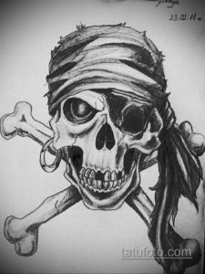 эскиз тату черные черепа 17.09.2019 №050 - black skull tattoo sketch - tatufoto.com