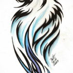 эскизы тату женские волк 14.09.2019 №012 - female wolf tattoo sketches - tatufoto.com