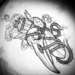 эскизы тату череп ворон 17.09.2019 №011 - Raven Skull Tattoo Sketches - tatufoto.com