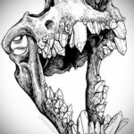 эскизы тату черепа животных 17.09.2019 №002 - animal skull tattoo designs - tatufoto.com