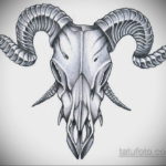 эскизы тату черепа животных 17.09.2019 №003 - animal skull tattoo designs - tatufoto.com