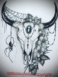 эскизы тату черепа животных 17.09.2019 №005 - animal skull tattoo designs - tatufoto.com