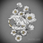 эскизы тату черепа животных 17.09.2019 №006 - animal skull tattoo designs - tatufoto.com