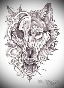 эскизы тату черепа животных 17.09.2019 №007 - animal skull tattoo designs - tatufoto.com