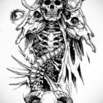 эскизы тату черепа животных 17.09.2019 №009 - animal skull tattoo designs - tatufoto.com