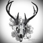 эскизы тату черепа животных 17.09.2019 №012 - animal skull tattoo designs - tatufoto.com