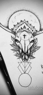 эскизы тату черепа животных 17.09.2019 №016 — animal skull tattoo designs — tatufoto.com