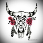 эскизы тату черепа животных 17.09.2019 №022 - animal skull tattoo designs - tatufoto.com