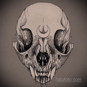 эскизы тату черепа животных 17.09.2019 №027 - animal skull tattoo designs - tatufoto.com