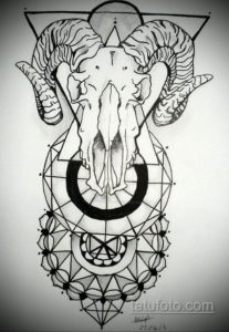 эскизы тату черепа животных 17.09.2019 №030 - animal skull tattoo designs - tatufoto.com