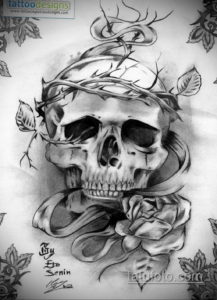 эскизы тату черепа красивые 17.09.2019 №003 - Skull tattoo designs beautiful - tatufoto.com