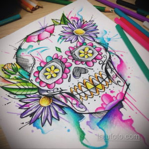 эскизы тату черепа красивые 17.09.2019 №005 - Skull tattoo designs beautiful - tatufoto.com