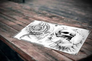 эскизы тату черепа красивые 17.09.2019 №010 - Skull tattoo designs beautiful - tatufoto.com